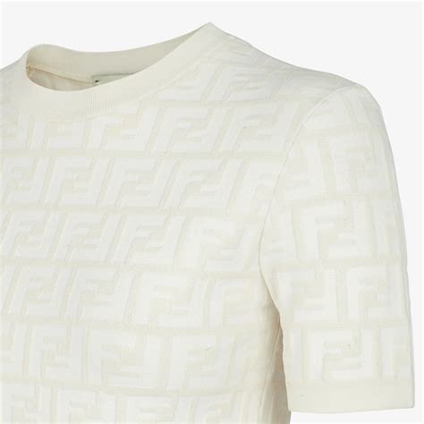 White FF viscose jumper 